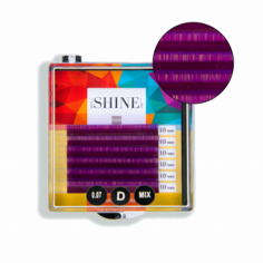 Цветные elSHINE (Шайн) (фиолетовые), 6 лент D 0.07 11 mm