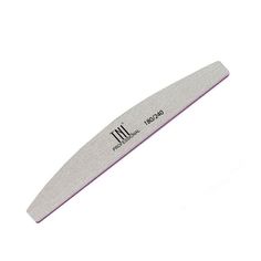 Пилка для ногтей "лодочка" 180/240 высокое качество (серая) TNL Professional