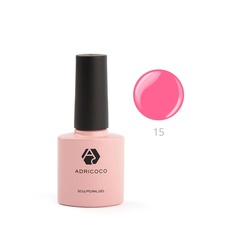 Моделирующий гель ADRICOCO Sculptural Gel №15 камуфлирующий насыщенный розовый (8 мл.)