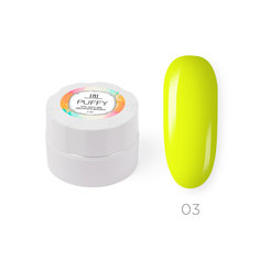 Гель-мусс для объемного дизайна TNL Puffy №03 Яркий лимон, 6 мл.