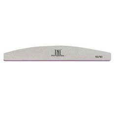 Пилка для ногтей "лодочка" 100/180 высокое качество (серая) TNL Professional