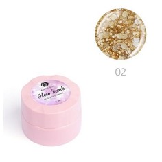 Гель для дизайна ногтей ADRICOCO Glow Bomb №02 "Медовый блеск" (6 мл.)