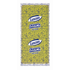 Скатерть одноразовая Luscan 110x140 см желтая, 476868
