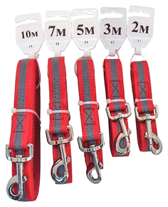 Светоотражающий поводок Yami-Yami Титан, красный, 25 мм, 700 см