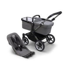 Коляска 2 в 1 Bugaboo (Бугабу) Donkey 5 base Graphite/Grey melange 100002035