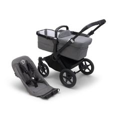 Коляска 2 в 1 Bugaboo (Бугабу) Donkey 5 base Black/Grey melange 100002028
