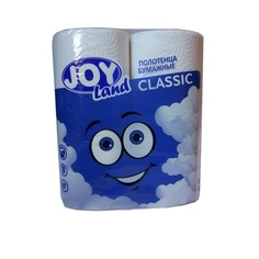 Полотенца бумажные Joy Land 12м 2-хслойная 50лист. белый (упак.:2рул) (ПЦ1-Д2Б2-110) J.O.Y.