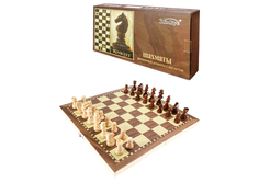Шахматы деревянные на магните (29х14.5х4см). фигуры-дерево.магнит. в коробке AN02605 Рыжий кот