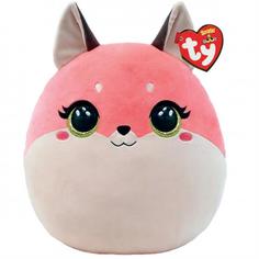 Игрушка мягкая подушка TY SQUISH-A-BOOS Розовая лиса Roxie 35 см, 39323