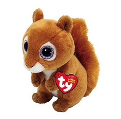 Игрушка мягкая TY Beanie Babies Коричневая белочка Squire 15 см, 40196