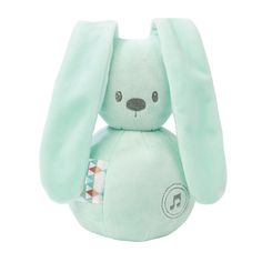 Игрушка мягкая Nattou Musical Soft toy Lapidou Кролик mint