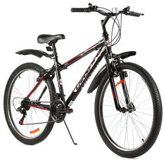 Велосипед Larsen Viper 26" 21ск, черный/красный/серебро рама 15