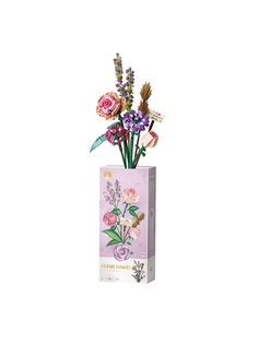 Конструктор LOZ mini Прекрасный вечный цветок для тебя -547 дет. № 1657