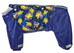 Комбинезон для собак Happy Puppy Шарпей, мужской, фиолетовый, длина спины 50 см
