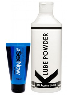 Набор Гель-лубрикант Sexnow 50 мл и Интимный лубрикант K Lube Powder порошковый 60 г