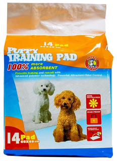 Пеленки Hush Pet одноразовые 60х60 см, 14 шт