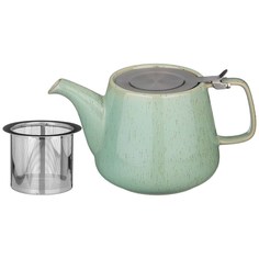 Чайник с металл.ситом и крышкой "Luster" 1200 мл , 23,5*11*12,5 см , зеленый No Brand