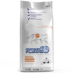 Сухой корм для кошек Forza10 Renal Active с рыбой, при почечной недостаточности, 1,5кг