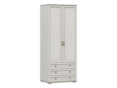 Распашной шкаф Александрия Сосна Санторини светлая, Без зеркала, Глубина 604 мм Sv Мебель