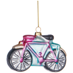 Елочная игрушка велосипед 11x2.5x7cm (минимальная партия от 6 шт.) KSG-862-445 Lefard