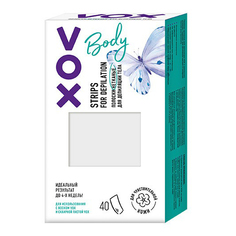 Нетканые полоски Vox для депиляции тела 40 шт