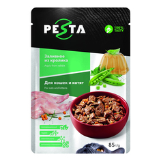 Влажный корм для кошек Pesta кролик, 85 г