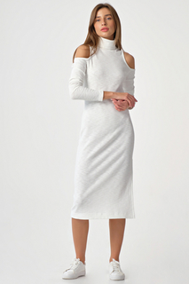 Платье женское FLY 8182-02 белое 40 RU