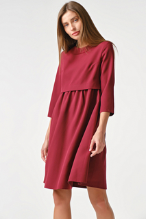 Платье женское FLY 838.1-05-01 красное 44 RU