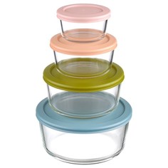 Набор контейнеров для запекания и хранения smart solutions pastel, 4 шт. No Brand