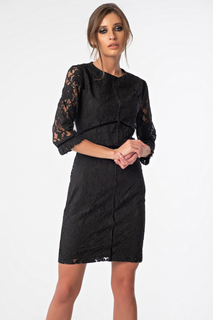 Платье женское FLY 8130-01 черное 46 RU
