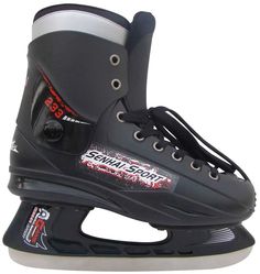 Коньки хоккейные SENHAI WALKER (ПУ, подкл-синт. валенок, лезв нерж сталь) PW-233 45 Черный