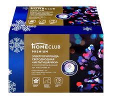 Световая гирлянда новогодняя Home Club 11 м разноцветный