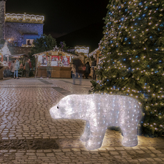 Фигурка декоративная Neon-Night полярный медведь 112х58 см, 400 светодиодов No Brand