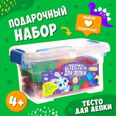 Подарочный набор «Тесто для лепки Пластишка» 10 цв. с магнитом Bazar