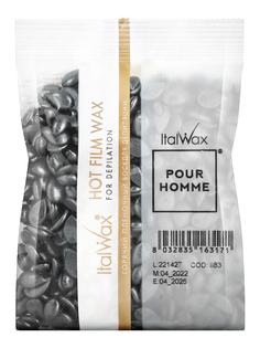 Воск для депиляции Italwax POUR HOMME мужской, пленочный, в гранулах, промо, 100 г