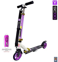 Самокат Y-SCOO RT 145 CITY Hong Kong purple-kiwi