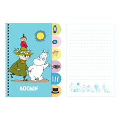 Блокнот Moomin с цветными разделителями 60 листов