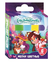 Мелки цветные Enchantimals, 6 штук Centrum