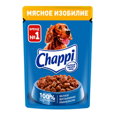 Влажный корм для собак Chappi Сытный мясное изобилие, 85 г