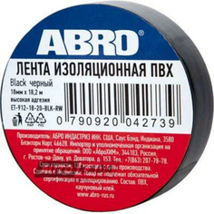 Изолента Пвх Чёрная 18ммx18.2м Abro ABRO арт. ET9121820BLKRW