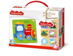 Пазлы макси BABY TOYS Зигзаг, Транспорт, 18 элементов, 2502 No Brand