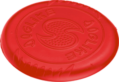 Развивающая игрушка для собак DOGLIKE Летающая тарелка, Броник, красный, 25 см