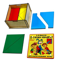 Развивающая игрушка Оксва Сложи квадрат 1-й уровень