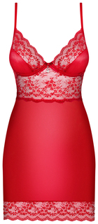 Сорочка облегающая с изысканным цветочным узором кружева Lovica Obsessive