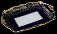 Масленка Ювел синий Длина: 18 см Weimar Porzellan