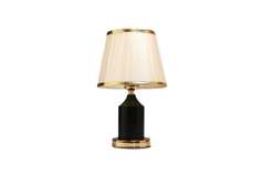 RISALUX Лампа настольная 16136/1BK E27 40Вт черно-золотой 21х21х34 см