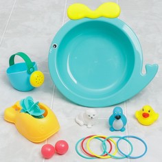 Игрушки для ванной Крошка Я Улиточка с наполнением, малышей
