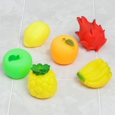 Игрушки для ванной Крошка Я Фрукты, 6 шт, малышей