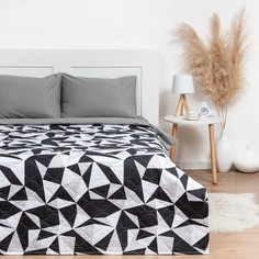 Покрывало LoveLife евро макси Black and white 240*210±5 см, новосатин,80 г/м2 No Brand
