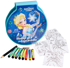 Набор для рисования Эльза Холодное сердце 20 предметов Disney
